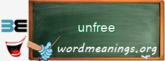 WordMeaning blackboard for unfree